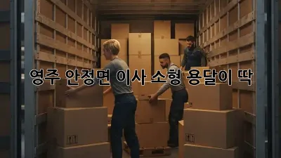 영주 안정면 이사? 소형 용달이 딱!
